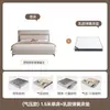 Cama Moderna Minimalista de Piel Nappa, Cama Matrimonial para Apartamentos Pequeños, Almacenamiento con Cajones, Cama Grande Minimalista Estilo Italiano para Dormitorio Principal, Cama de Boda