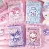 Comércio Exterior Couro PU Renda Pesada Caderno Sanrio Página Interna Colorida Desenho Animado Kuromi Caderno Bloco de Notas