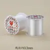 Carrete pequeño portátil de línea de pesca transparente, hilo para abalorios DIY, hilo de cristal no elástico, línea de pesca para pescar.
