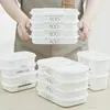 Caja de Almacenamiento para Refrigerador Carne Congelada Caja de Frescura para Refrigerador Caja para Preparación de Comidas Caja de Conservación de Alimentos Especial para Arroz Integral Congelado Caja para Porcionar