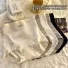 Bragas Sexys Transpirables para Mujer de Talle Alto Talla Grande con Encaje de Malla Jacquard Patchwork Seda Helada Control de Abdomen Elevación de Cadera Sin Costuras