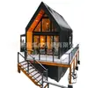 Fabricante de villa modular pré-fabricada de paisagem transfronteiriça para exterior, sala de sauna, casa de hóspedes conveniente e cabana pré-fabricada