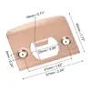 Placa de Pestillo de Puerta, Placa Guía de Acero Inoxidable, Placa de Pestillo, Placa Barrera, Tornillos a Juego, Accesorios para Cerraduras, Adecuado para Diversos Pestillos de Puerta