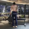 Pantalones Deportivos Acampanados Ajustados Bordados Estilo Americano para Hombre, Diseño Retro, Pantalones de Chándal Versátiles Casuales con Cordón