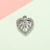 Acessórios de Coqueiro Pingente de Coração Pingente Pequeno de Diamante Acessórios de Joalheria de Liga DIY Pulseira Colar Roupa Chaveiro