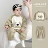 Conjunto de Ropa de Otoño para Bebés Niños, Sudadera y Pantalones, Estilo Primavera y Otoño, Conjunto Casual de Dos Piezas para Niños, Ropa Casual Infantil