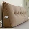 Cojín de pana para mesita de noche Doble respaldo Bolsa suave Almohada Cama Extraíble y lavable Cojín lumbar Sofá Tatami Respaldo