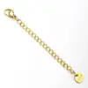 Cadena de Extensión para Collar de Acero de Titanio con Cierre de Langosta Cadena de Cola de Marca 18K Cadena de Extensión Ajustable Accesorios para Joyería DIY