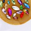 7*15mmm ojo de caballo fondo puntiagudo cristal diamante accesorios de joyería pedrería de forma especial equipaje ropa accesorios hechos a mano taladro de vidrio