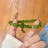 Nuevo Pulsera de Perlas Verdes de Estilo Chino Inspirado en Zen con un Diseño Fresco y Minimalista, Versátil y Exquisita, Presentando una Estética Fresca y Elegante