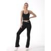 Conjunto de Ropa Deportiva para Yoga y Fitness, Chaleco Sujetador Deportivo Nude Europeo y Americano, Pantalones de Yoga Ajustados de Pierna Ancha de Cintura Alta