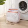Bolsa de lavagem estéreo com zíper duplo atualizada Bolsa de malha portátil para máquina de lavar Bolsa de malha especial Bolsa de lavanderia antideformação