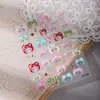 Novo Chapéu Gatinho Adesivos de Unha Fofo Outono e Inverno Desenho Animado Katie Embotado Kt Adesivo Unhas Usáveis Curtas DIY