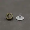 Remache Redondo Metálico Simple 8mm Tachuela Botón Pequeño Botón de Aleación de Zinc Hebilla Fija para Esquina de Chaqueta Bolsillo de Pantalones