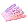 Esponja de diamante de arena fina rosa lima de uñas de doble cara tira de lijado lavable de arena en polvo de alta calidad