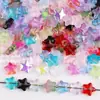 Cuentas de Vidrio de Estrella de Cinco Puntas Degradado Chapado en Color de 8 mm Cuentas con Agujero de Forma Especial Pulsera DIY Collar Estrellas Sueltas Accesorios de Joyería