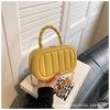 Bolso de Caja de Cadena, Elegante Bolso Cuadrado Pequeño, Bolso Bandolera de Hombro Moderno y Versátil, Bolso de Mano Fresco y Dulce, Exquisito