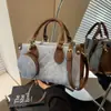 2026 Nova Bolsa Transversal de Ombro Color Block Moda Feminina Bolsa Tote de Alta Qualidade para o Dia a Dia