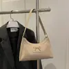 Bolso de Axila Moderno y Único para Mujer 2026 Nuevo Estilo Coreano Bolso de Hombro de Moda con Elegante Lazo para el Viaje Bolso de Media Luna