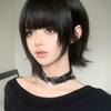 Genial Anillo de Cuello Gargantilla Punk de Industria Pesada Negro Cuello de Hebilla Doble Cuero de Alta Gama Chica Caliente Y2K Collar de Cuello para Mujer