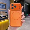 Funda magnética de nanogalvanizado con acabado esmerilado para teléfono móvil Corning, apta para Apple 1716 Promax, carcasa dura de PC anticaída