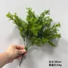 Base de follaje de planta verde artificial, manojos de hierba, hojas de Milán, hojas de boj, plantas acuáticas, accesorios para arreglos florales, hojas para paredes de plantas