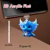 Tapón de Polvo Lindo Tipo Tycpe con Temática de Medusa para Teléfonos Android e iPhone con Conector 2D Diseño de Dibujos Animados
