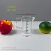 Taza medidora de PC de grado alimenticio de fábrica para tiendas de té de leche, Taza medidora de plástico con escala, Gran capacidad, Múltiples especificaciones, con tapa, Cilindro medidor comercial