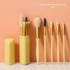 Conjunto de maquiagem Sandi Yipin Pincel 5 Pack Mel em pó Blush Pincel Sombra de olho Sobrancelha Pincel Lip Brush Novice Conjunto completo de tubo de escova