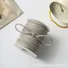 Decoración de Cordón Colgante de Gamuza, Cordón Rosa, Cuerda, Hilo, Cordón Trenzado de Piel de Ciervo, Cordón para Colgar Colgante de Piel de Vaca Blanca