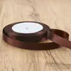 Cinta de Satén de Color Sólido de 1 cm Decai en Stock al por Mayor para Empaque de Ramo, Horneado de Pasteles y Decoración