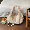 Bolso de Lona de Gran Capacidad para Viajes Casuales para Mujer 2026 Nuevo Ligero Versátil Bolso Cruzado Suave Bolso de Hombro Único