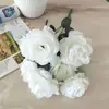 Flores de Casamento Brancas Teto do Salão de Casamento Materiais de Flores Brancas Adereços de Decoração Flores de Seda Arranjo de Flores de Hotel Adereços de Guia de Estrada