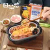 Tian Xiaohua auto-calentable Cazuela de jamón con polvo de papa 283g fideos instantáneos perezosos comida instantánea olla caliente pequeña hervida al instante snack de medianoche