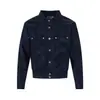 D315 Moda callejera retro americana otoño e invierno diseño de cuero PU plisado deconstruido chaqueta holgada para hombre