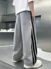 Calça de Verão Listrada de Perna Larga para Meninos, Estilo Fino Soltinho Anti-Mosquito, Calça Longa Casual da Moda para Crianças Mais Velhas, Roupa de Verão na Moda