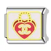 Bolso de Hombro de Moda de Dibujos Animados Transfronterizo Bolso de Mano Accesorios Acero Inoxidable Pulsera de Módulo Italiano Accesorios de Joyería DIY