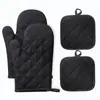 Spot atacado luvas de forno domésticas espessadas isolamento térmico luvas de forno de micro-ondas utensílios de cozinha para assar conjunto resistente a altas temperaturas