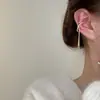 Diseño de Nicho Minimalista de Gama Alta Estilo Frío Pinzas para Orejas de Circonita Sin Perforación Brazaletes para Orejas Pendientes para Mujeres Moda Tendencia al por Mayor