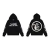 Conjunto de Sudadera con Capucha y Pantalones de Marca de Tendencia Hellstar Europeo y Americano Transfronterizo Estampado de Letras Holgado de Tendencia