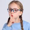 Nuevo espejo para niños anti luz azul luz plana sin alimentación Marco suave ovalado Gafas TR90 fabricantes lote espejo cruzado 5290