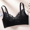 Sujetador pequeño fruncido en el pecho, fino, de verano, transpirable, sin aros de acero, con orejas de conejo, ropa interior para mujer, copa ultrafina pequeña, venta al por mayor