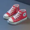 Zapatos de Lona para Niños de Caña Alta 2025 Nuevo Azul Klein Zapatos Casuales para Niñas Tenis para Niños Zapatos de Tela para Bebé Estilo K