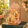 Novedad Casa de Madera en Miniatura Adorno DIY Serie Habitación del Sol Curativo Decoración de Escritorio En Stock