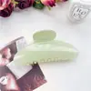 Grampo de cabelo de plástico semicircular de alta qualidade para PC estilo coreano elegante elegante moda personalidade clipe de tubarão versátil estética feminina clipe de fixação