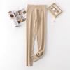 Otoño e Invierno Pantalones Cálidos de Cintura Alta para Mujer Cachemira Seda Pantalones Cálidos Forrados de Lana Seda Espesada Fondo Pantalones de Lana Pantalones de Otoño Pantalones de Algodón