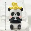 Llavero colgante de panda de teléfono móvil de dibujos animados, llavero de panda pequeño lindo, muñeco llavero, atracciones, recuerdo, regalo, colgante