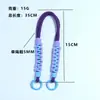 Huayang Estilo Ins Tendencia Lanyard Tejido para Teléfono Cuerda Trenzada Creativa de Bloques de Color Accesorio Correa Corta de Muñeca Cuerda de Mano