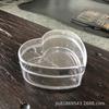 Suministro de Foshan caja plana de PS inyección de 65 mm a 85 mm en forma de corazón caja de dulces navideños caja de dulces para bodas transparente