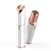 Artefacto Eléctrico de Afeitado al por Mayor para Partes Privadas de Mujer Recortador de Doble Anillo Portátil Transfronterizo Removedor de Cabello Tipo Pintalabios Instrumento de Afeitado